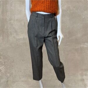 Vintage 90s Made in USA High Waisted Tapered Trousers Tailored Pleated Slacks 4